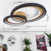 Baiyin Plafondlamp LED Goud, 1-licht