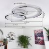 Baiyin Plafondlamp LED Chroom, 1-licht