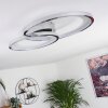 Baiyin Plafondlamp LED Chroom, 1-licht