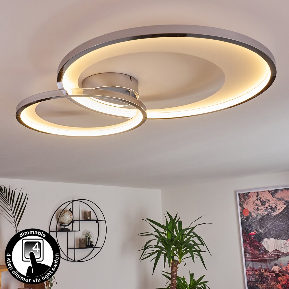 Tuzik Plafondlamp LED Chroom, 1-licht main product photo