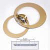 Tuzik Plafondlamp LED Goud, Zwart, 1-licht