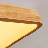 Batamoto Plafondpaneel LED Hout licht, Wit, 2-lichts, Afstandsbediening, Kleurwisselaar