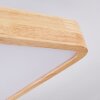 Batamoto Plafondpaneel LED Hout licht, Wit, 2-lichts, Afstandsbediening, Kleurwisselaar