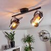Quieri Plafondlamp Zwart, 2-lichts