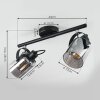 Quieri Plafondlamp Zwart, 2-lichts