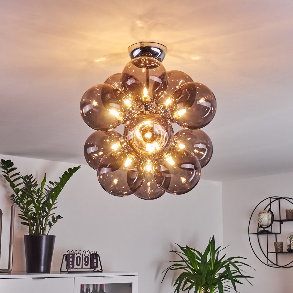 Hyco Plafondlamp Chroom, 12-lichts main product photo