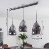 Francisco Hanger Oud zilver, 3-lichts