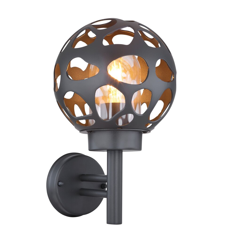 Globo HILARIO Buiten muurverlichting Antraciet, 1-licht main product photo