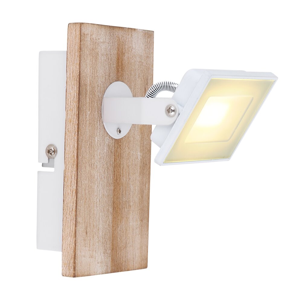 Globo JOYA Muurlamp LED Hout licht, Wit, 1-licht main product photo