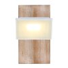 Globo JOYA Muurlamp LED Hout licht, Wit, 1-licht
