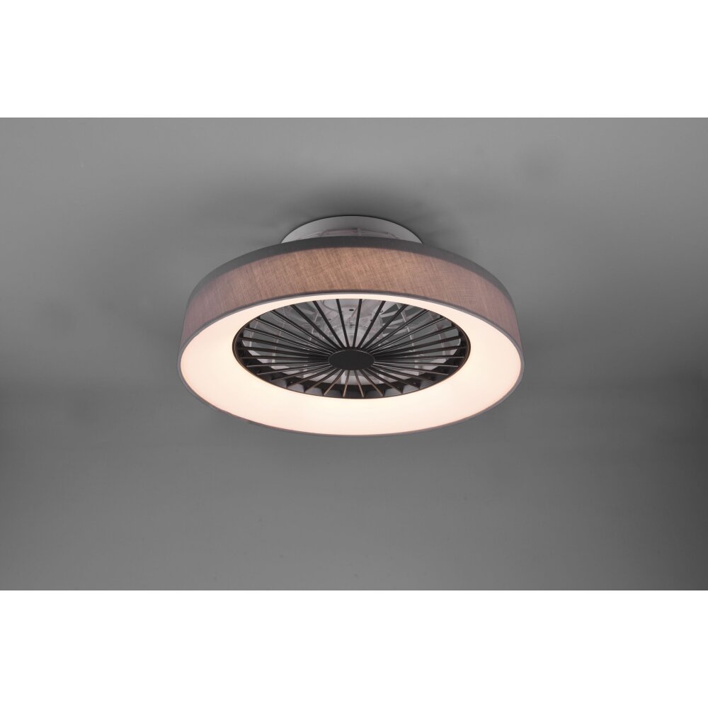 Reality Farsund plafondventilator LED Grijs, 1-licht, Afstandsbediening main product photo