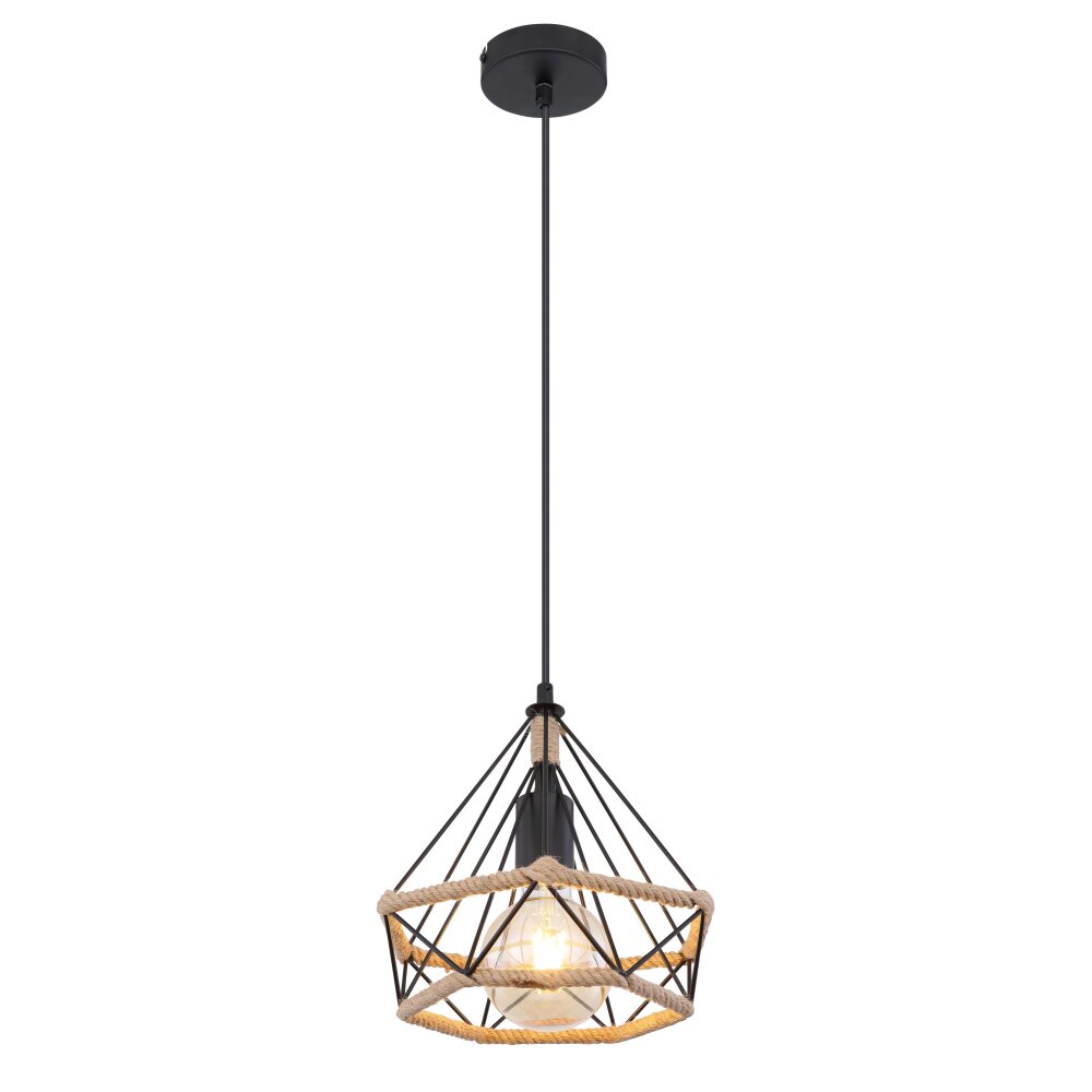 Globo ULLEU Hanger Zwart, 1-licht main product photo