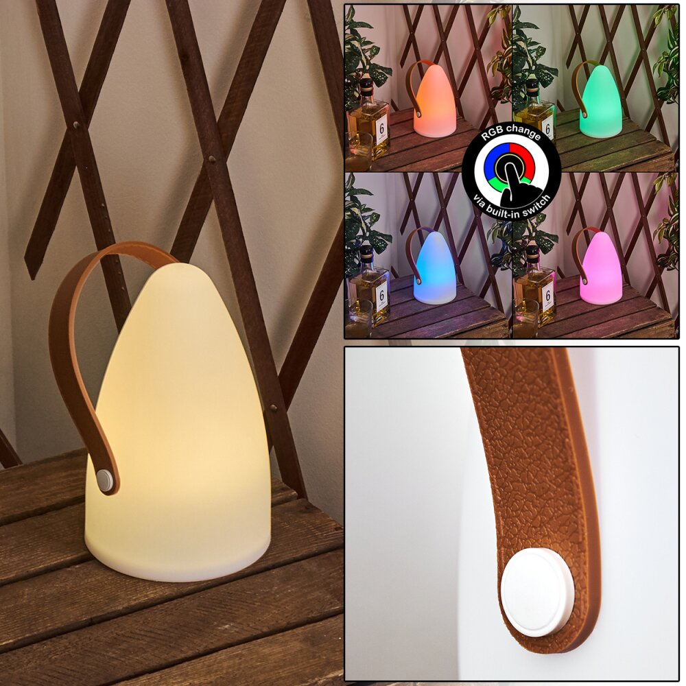 Guari Tafellamp voor buiten LED Bruin, Wit, 1-licht, Kleurwisselaar main product photo