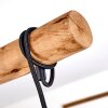 Imana Hanglamp Hout licht, Zwart, 4-lichts
