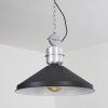 Chara Hanger Chroom, Zwart, 1-licht