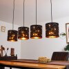 Trasancos Hanglamp Koperkleurig, Zwart, 4-lichts