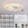 Panchita Plafondlamp LED Wit, 1-licht, Afstandsbediening