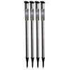 Globo STIBBO 4er Solar verlichting set LED roestvrij staal, 1-licht