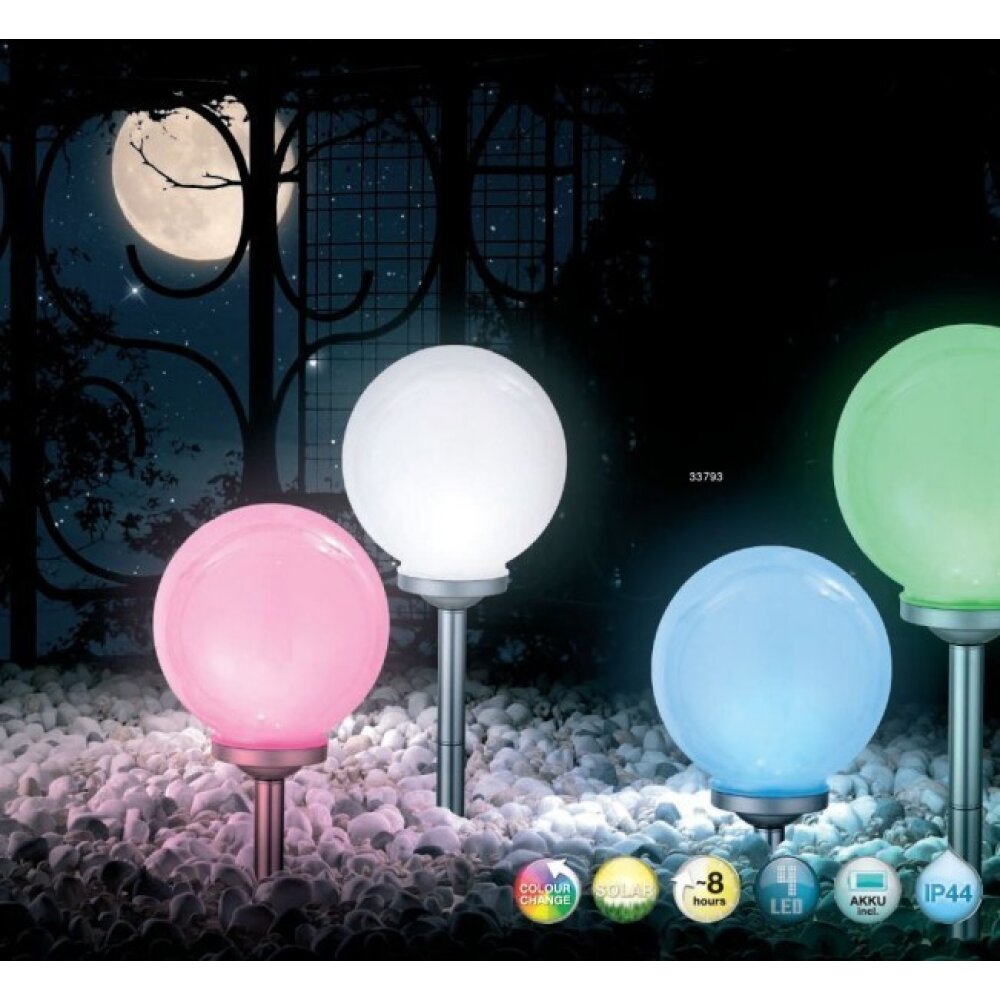 Globo SOLAR Solarlamp LED Zilver, 4-lichts main product photo