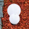 Kogellamp set solar LED roestvrij staal, 2-lichts