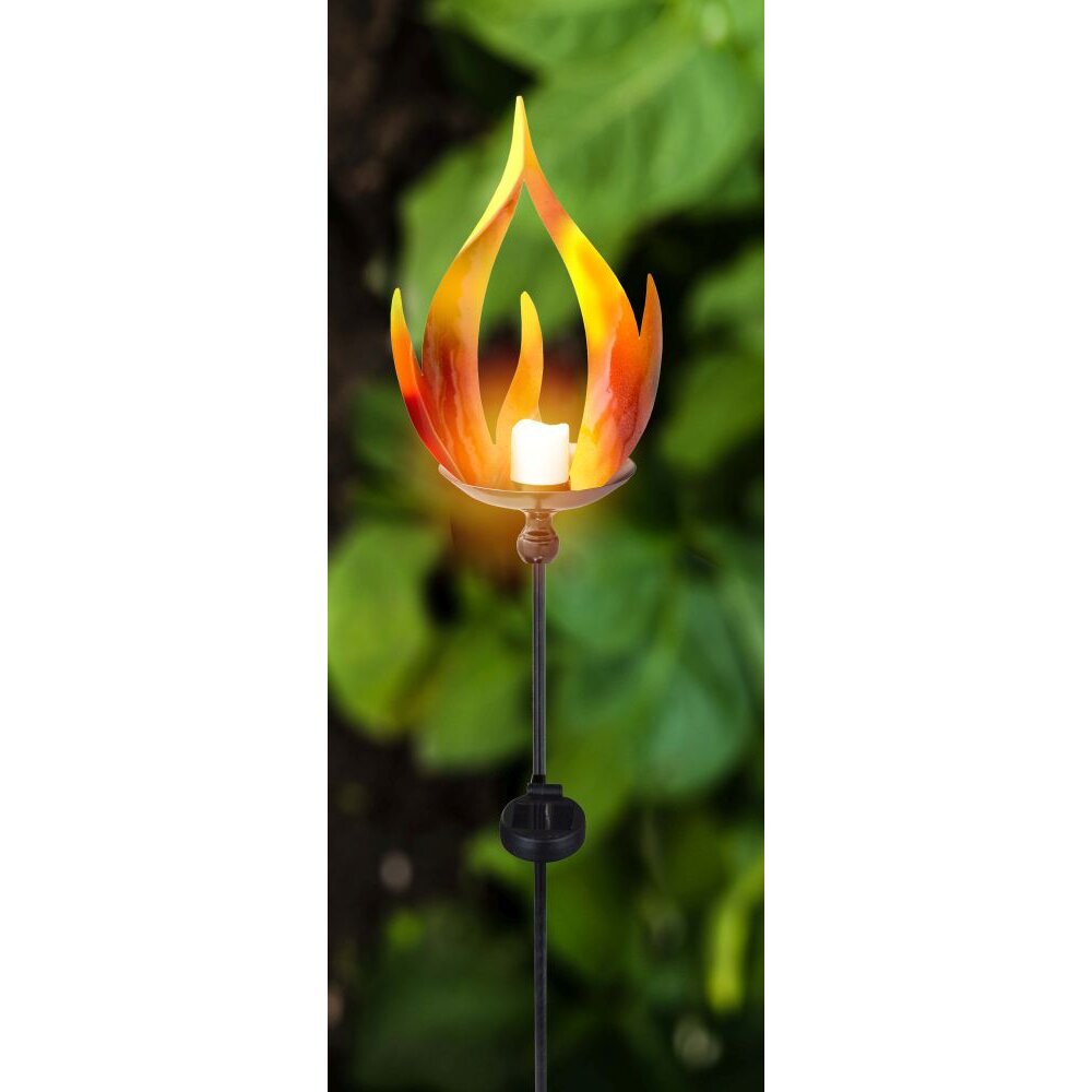 Globo LAVA Solarlamp LED Zwart, 10-lichts main product photo