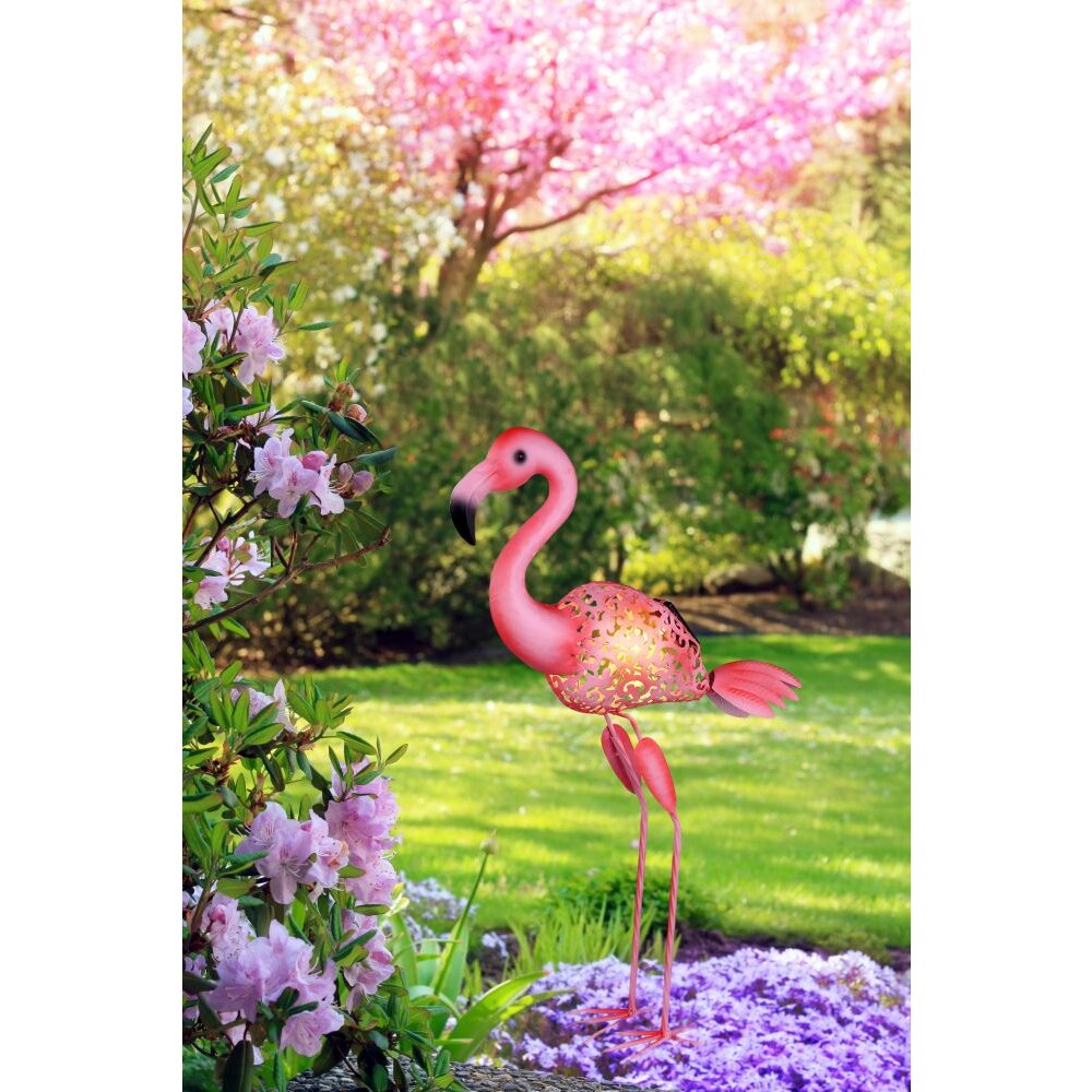 Globo FLAMINGO Solarlamp LED Roze, 1-licht