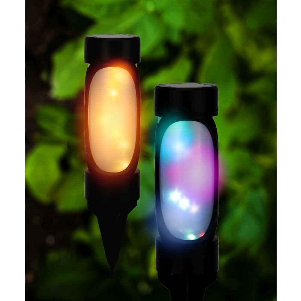 Globo FRITT Solarlamp LED Zwart, 1-licht, Kleurwisselaar main product photo