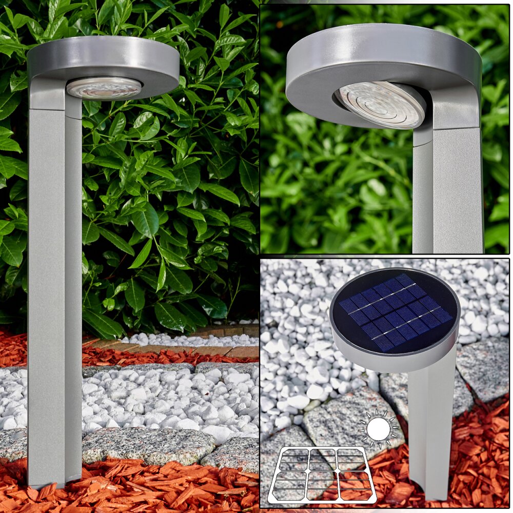Portmore Solarlamp LED Grijs, 1-licht main product photo