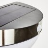 Basra Solarlamp LED Chroom, 1-licht