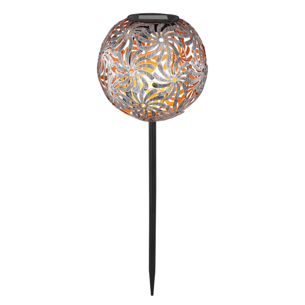 Globo SOLAR Solarlamp LED Zilver, 1-licht main product photo