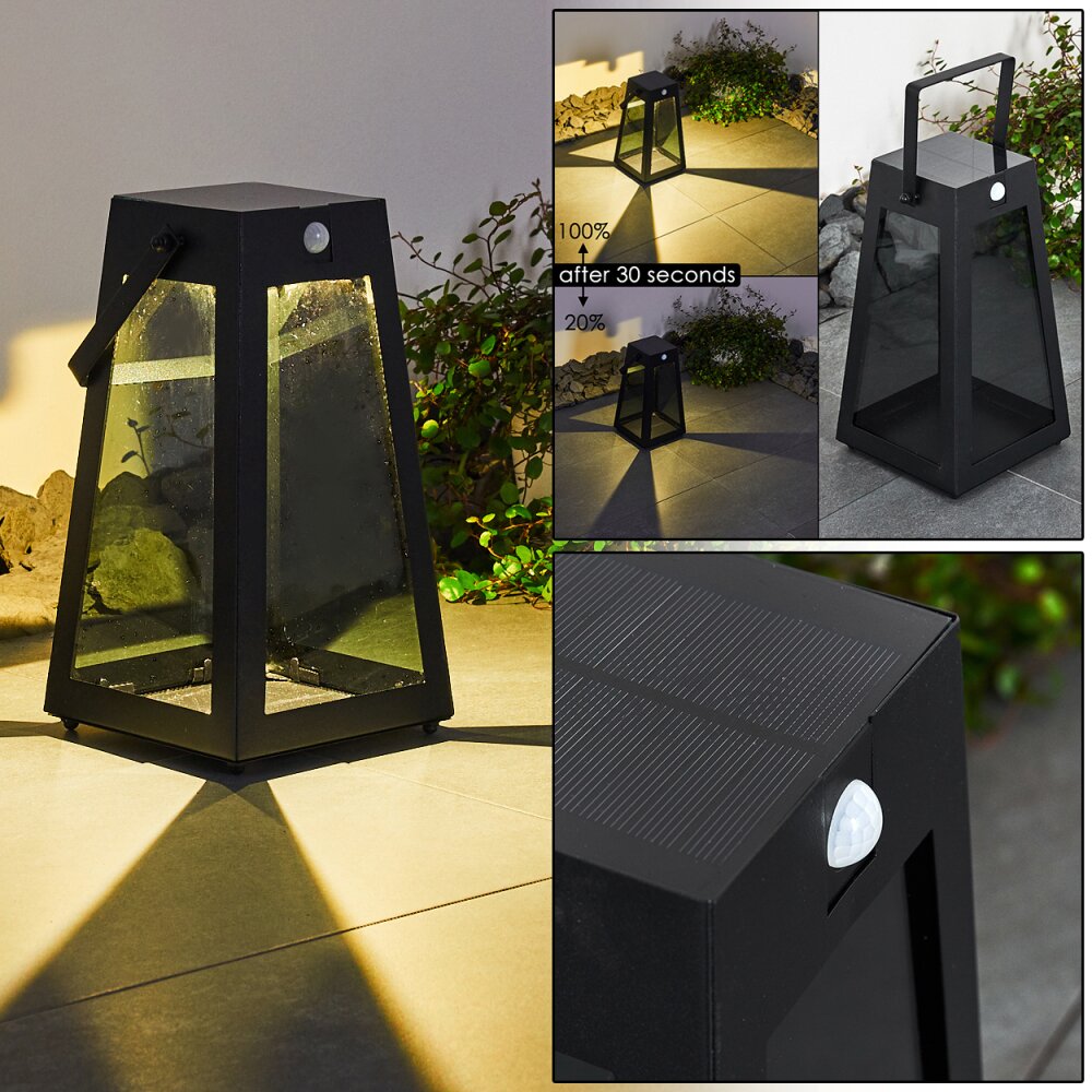 Arnhem Solarlamp LED Zwart, 1-licht main product photo