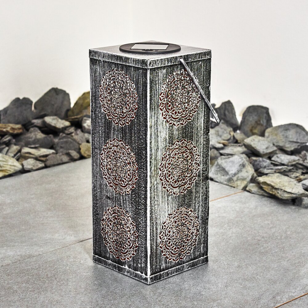 Ajman Solarlamp LED Koperkleurig, Zilver, 1-licht