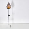 Protaras Solarlamp LED Koperkleurig, Zwart, 1-licht