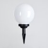 Campinas Kogellamp LED Zwart, Wit, 1-licht