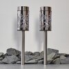 Gorizia Solarlamp LED roestvrij staal, 2-lichts, Kleurwisselaar