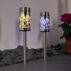Gorizia Solarlamp LED roestvrij staal, 2-lichts, Kleurwisselaar