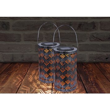 Globo Solarlamp LED Zilver, 1-licht Globo Solarlamp LED Zilver, 1-licht