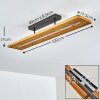 Adak Plafondlamp LED Grijs, 1-licht