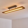 Adak Plafondlamp LED Grijs, 1-licht