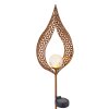 Globo Solarlamp LED Roest, 1-licht