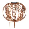 Globo Solarlamp LED Roest, 1-licht