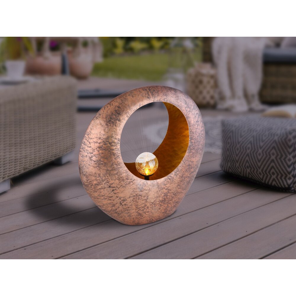 Globo Solarlamp LED Messing, 1-licht main product photo