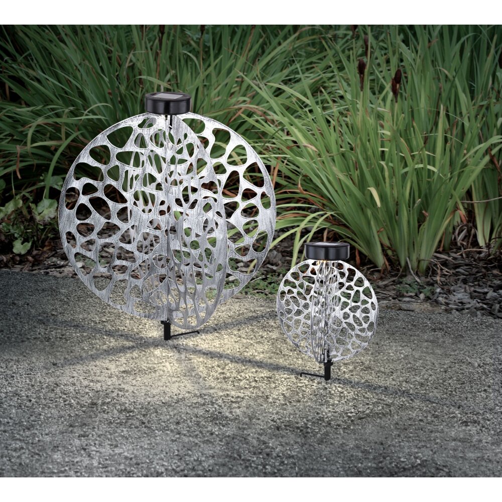 Globo Solarlamp LED Zilver, 1-licht main product photo