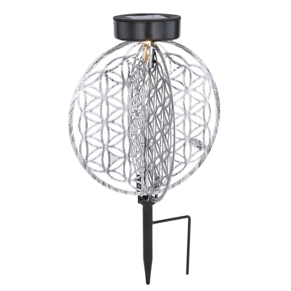 Globo Solarlamp LED Zilver, 1-licht main product photo