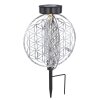 Globo Solarlamp LED Zilver, 1-licht