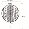 Globo Solarlamp LED Zilver, 1-licht
