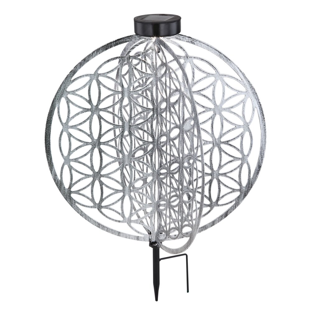 Globo Solarlamp LED Zilver, 1-licht main product photo