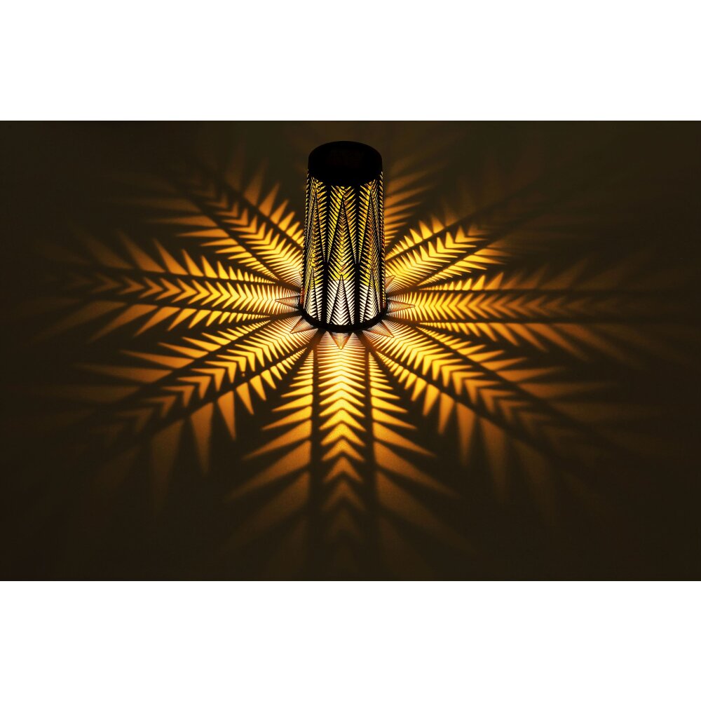 Globo Solarlamp LED Zwart, 1-licht