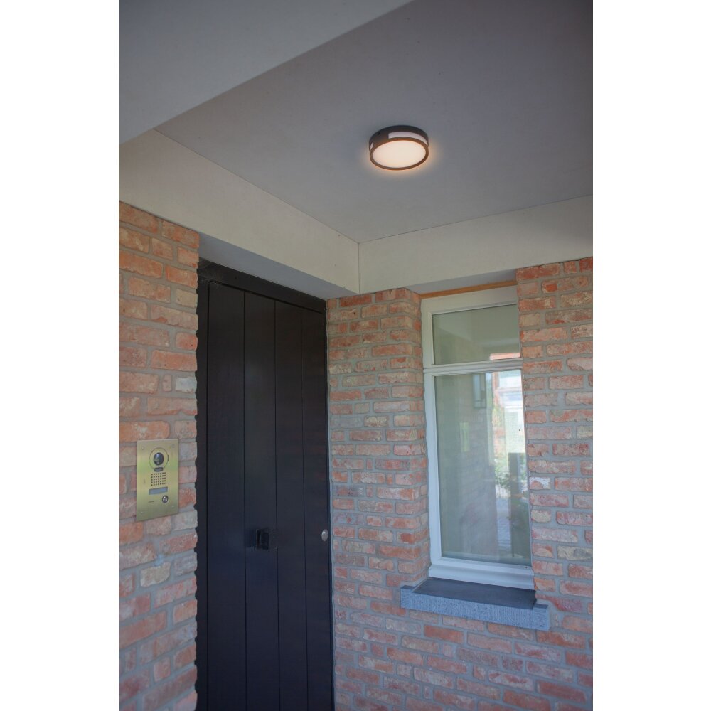 Lutec Rola Buitenshuis plafond verlichting LED Zwart, 1-licht