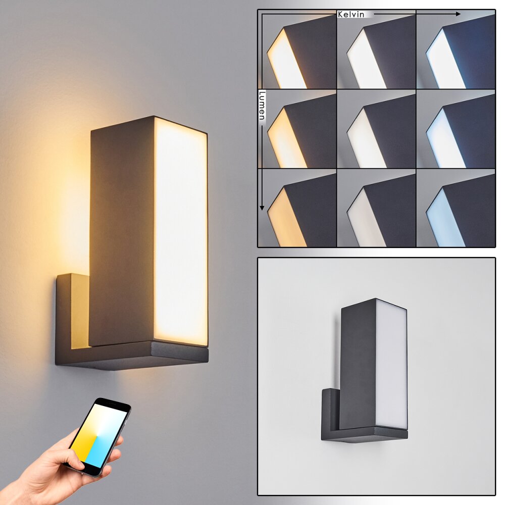Swanek Buiten muurverlichting LED Antraciet, 1-licht main product photo